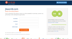 Desktop Screenshot of jkworld.com
